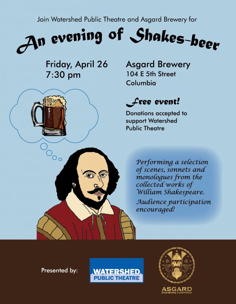 2018 - An Evening of Shakes-beer